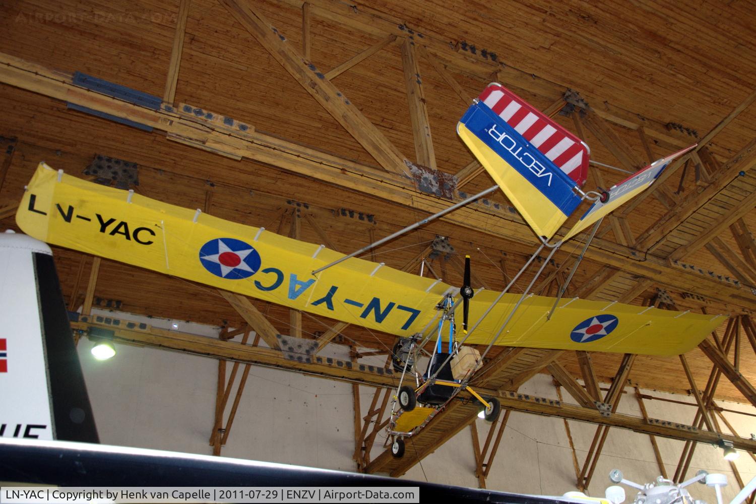 LN-YAC, Aerodyne Systems Inc VECTOR 610 C/N Not found LN-YAC, Vector ultralight aircraft preserved in the Aviation Museum in Sola, Norway.