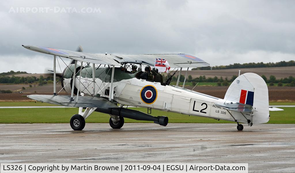 LS326, 1943 Fairey Swordfish Mk.II C/N Not found LS326, A DULL AND RAINY DAY AT DUXFORD