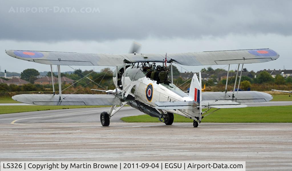 LS326, 1943 Fairey Swordfish Mk.II C/N Not found LS326, A DULL AND RAINY DAY AT DUXFORD