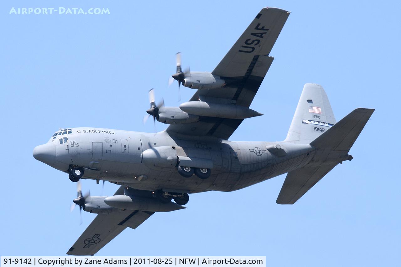 91-9142, Lockheed C-130H Hercules C/N 382-5295, At NAS/JRB Fort Worth
