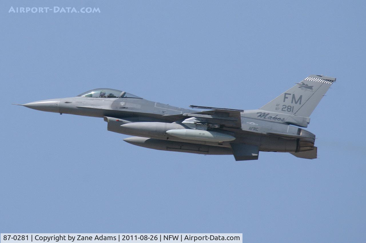 87-0281, 1986 General Dynamics F-16C Fighting Falcon C/N 5C-542, At NAS/JRB Fort Worth