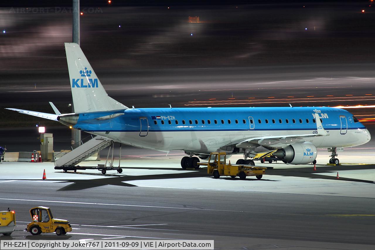 PH-EZH, 2009 Embraer 190LR (ERJ-190-100LR) C/N 19000319, KLM - Royal Dutch Airlines