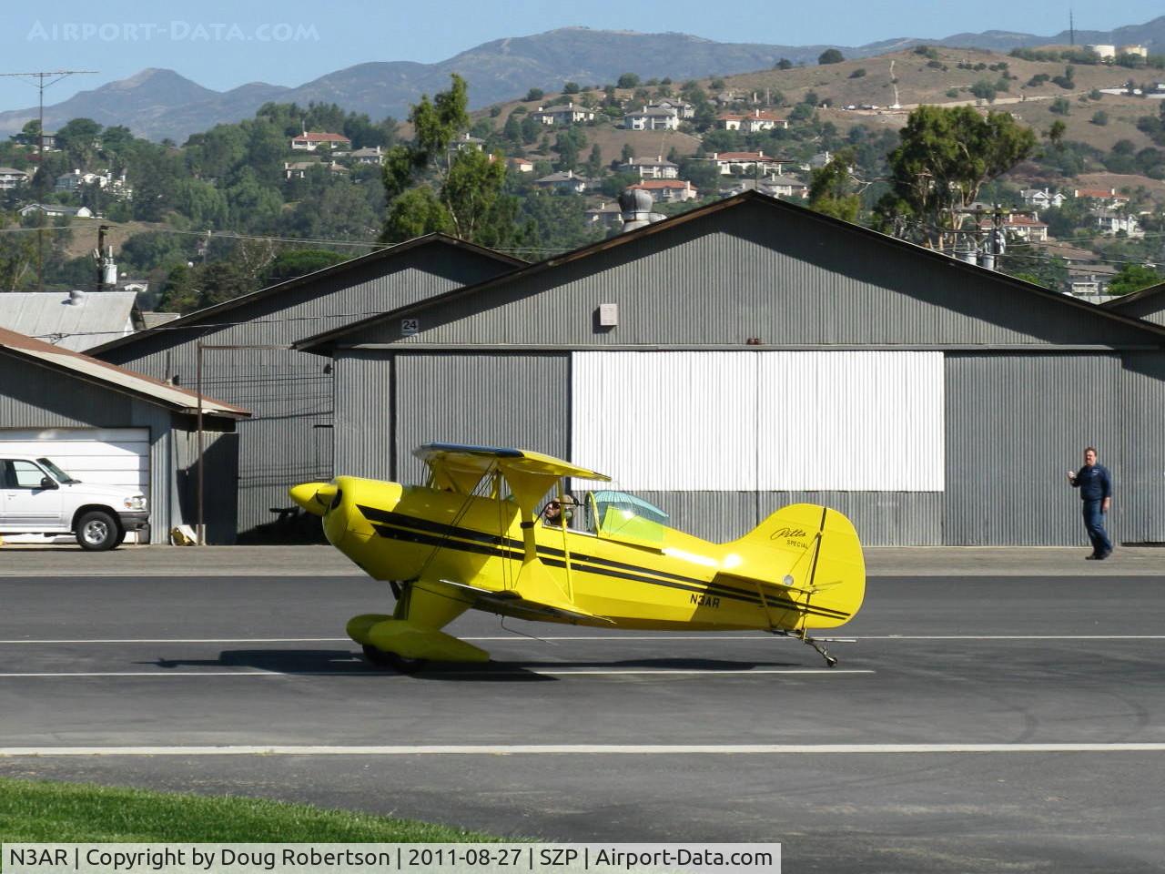N3AR, 1974 Pitts S-1S Special C/N 10, 1974 Russell PITTS SPECIAL S-1S, Lycoming O&VO-360 180 Hp, landing roll Rwy 22