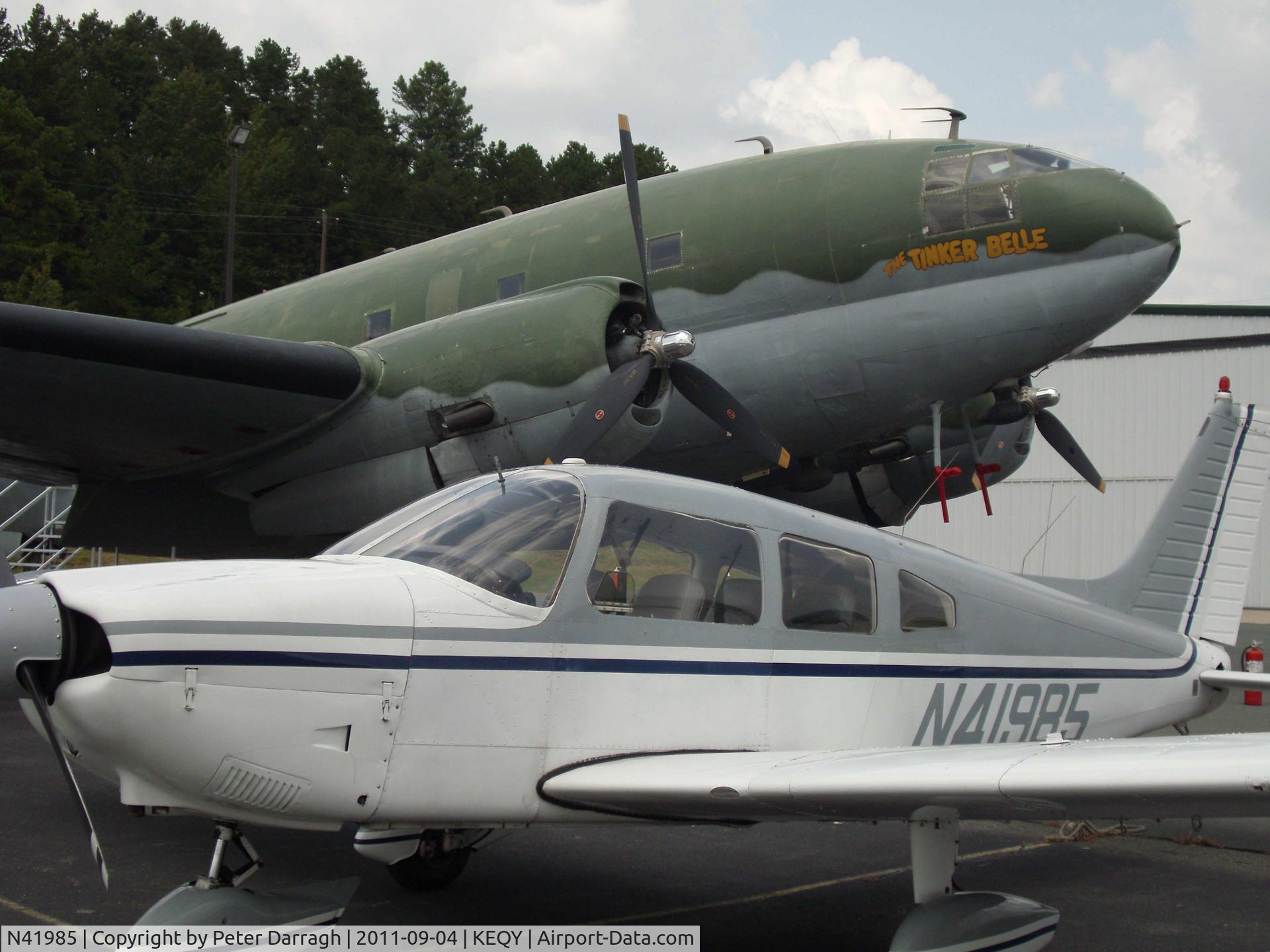 N41985, 1974 Piper PA-28-180 C/N 28-7405157, Parked next to a slightly rarer aircraft.