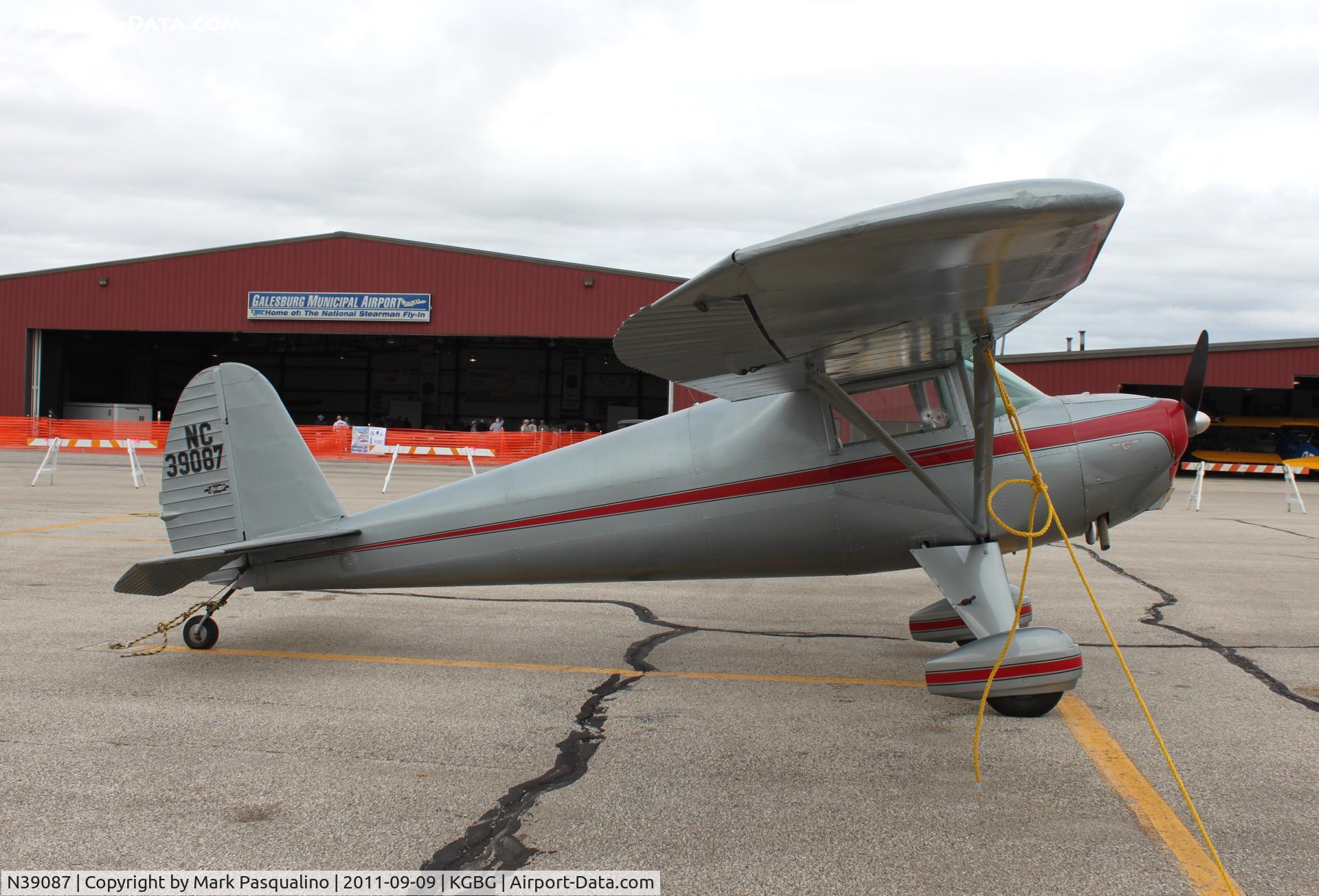 N39087, 1941 Luscombe 8A C/N 1848, Luscombe 8A