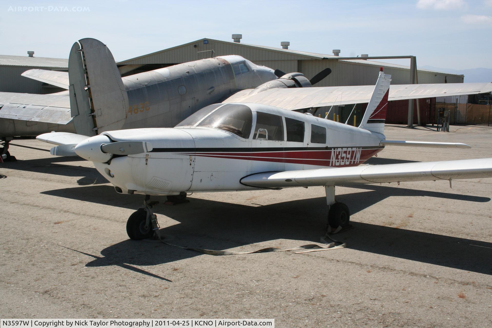 N3597W, 1966 Piper PA-32-260 Cherokee Six Cherokee Six C/N 32-494, Parked near aero trader at Chino