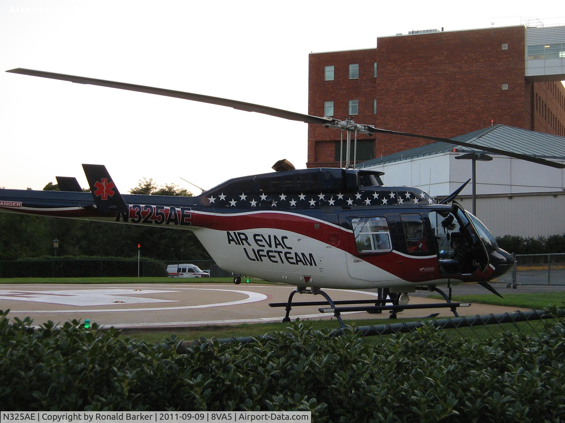N325AE, 1993 Bell 206L-4 LongRanger IV LongRanger C/N 52009, UVA Hospital