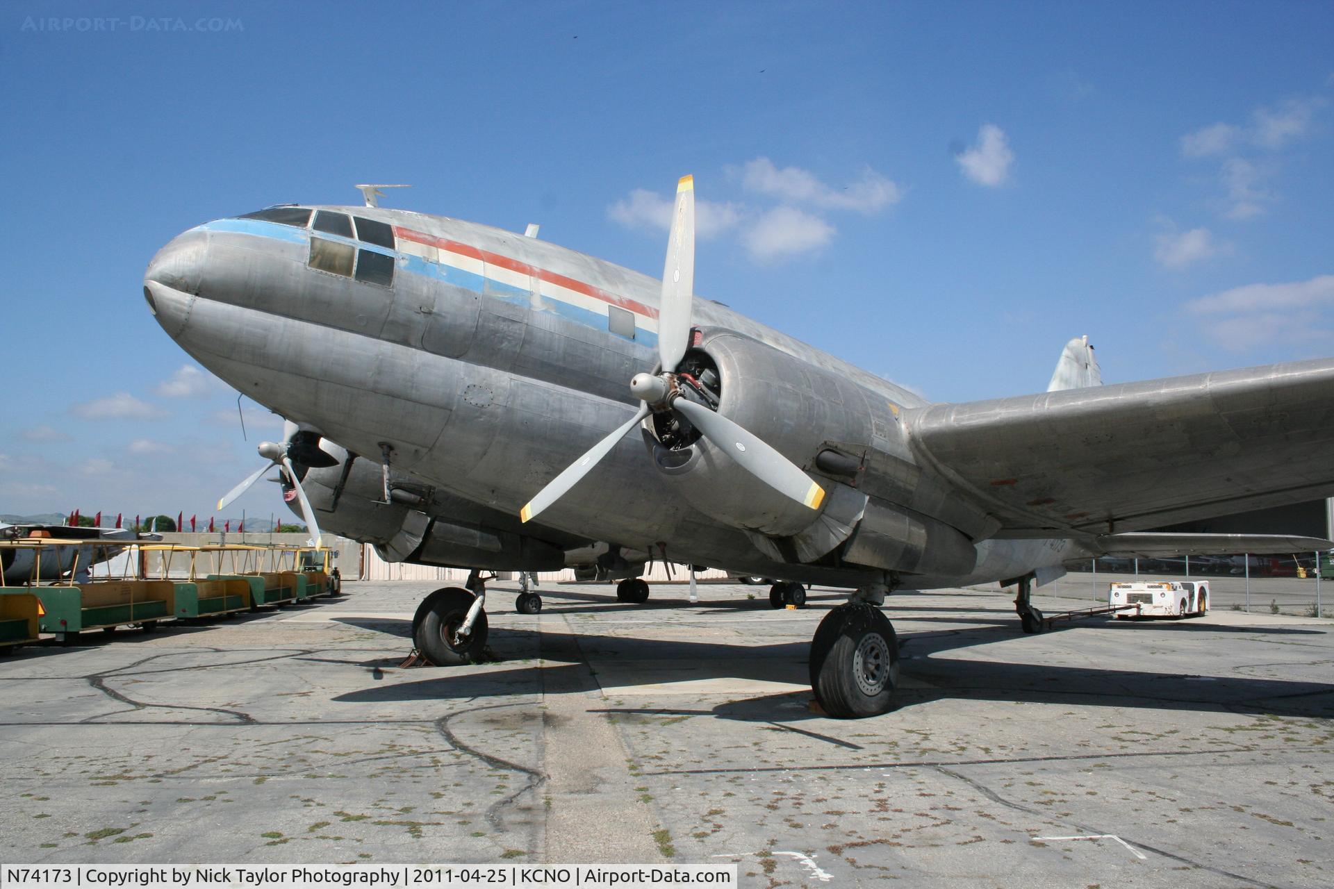 N74173, 1959 Curtiss C-46A Commando C/N 289, Parked at the yanks air museum