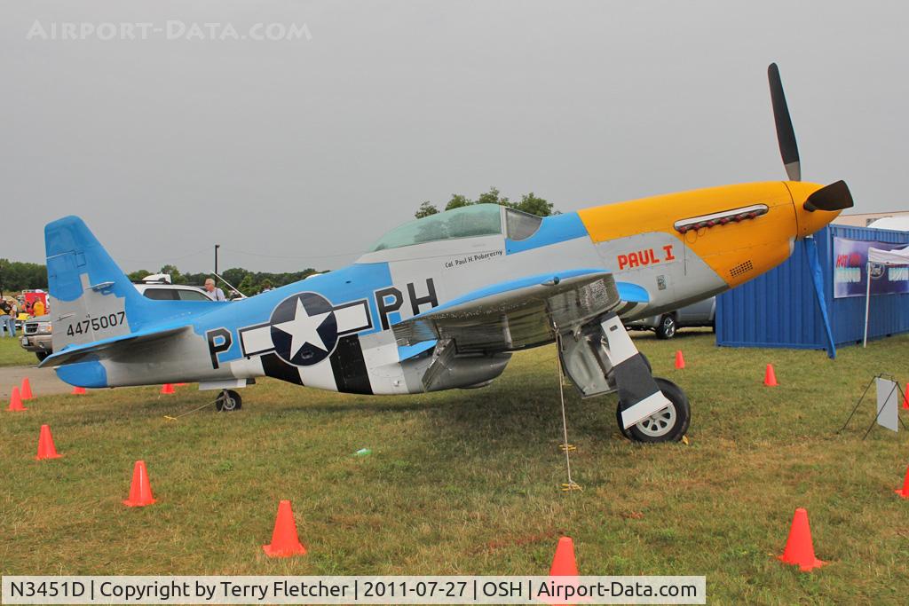 N3451D, 1944 North American F-51D Mustang C/N 122-41547, At 2011 Oshkosh
