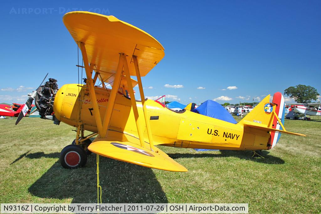 N9316Z, 1941 Naval Aircraft Factory N3N-3 C/N 1994, At 2011 Oshkosh