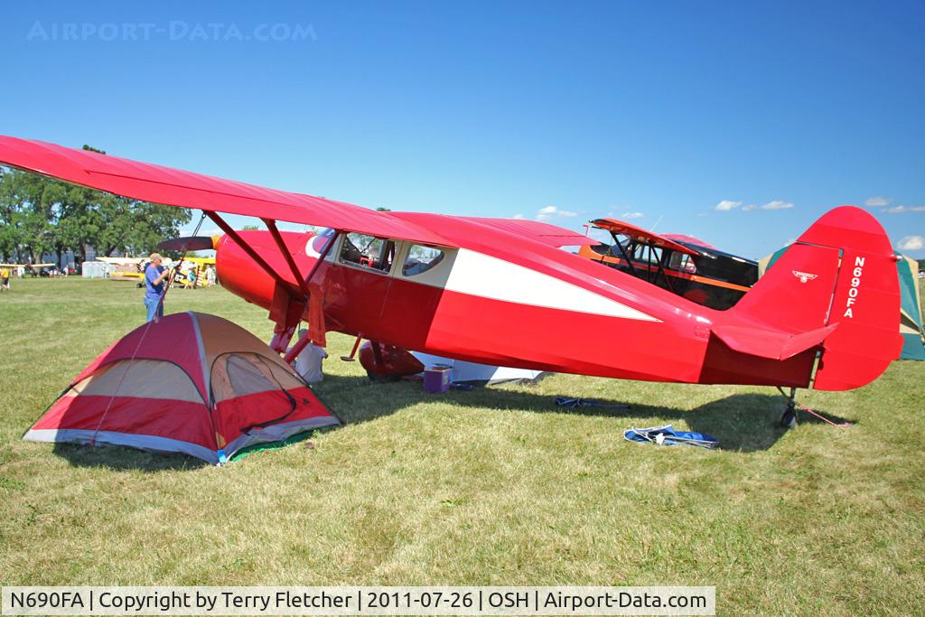 N690FA, 1946 Fairchild 24R-46 C/N R46-104, at 2011 Oshkosh