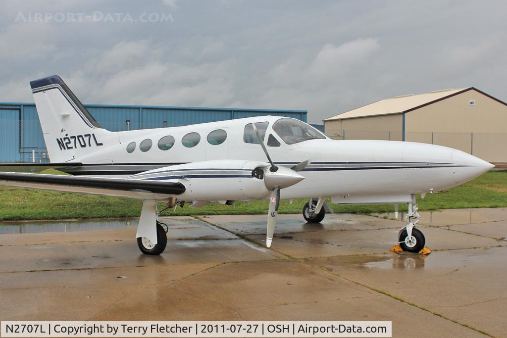 N2707L, 1980 Cessna 414A Chancellor C/N 414A0609, at 2011 Oshkosh