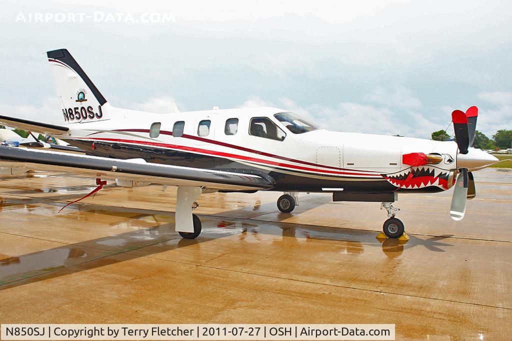 N850SJ, 2008 Socata TBM-700 C/N 447, at 2011 Oshkosh