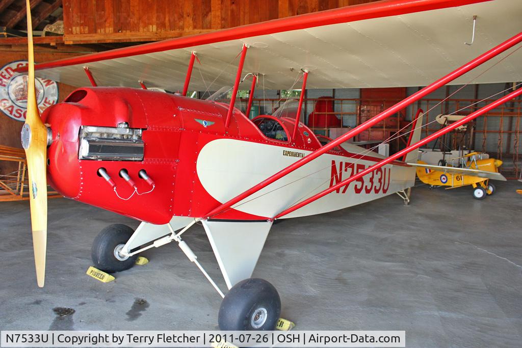 N7533U, 1966 Pietenpol B4A Air Camper C/N 20, at 2011 Oshkosh - Museum