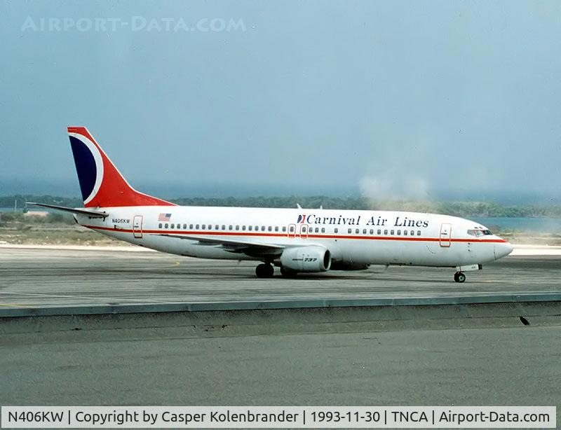 N406KW, Boeing 737-4Q8 C/N 24709, Carnival Airlines