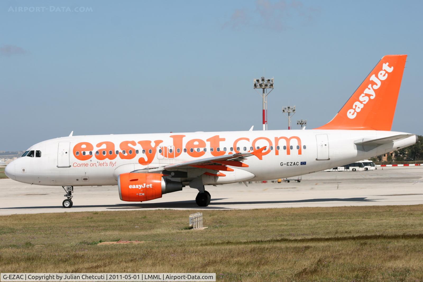 G-EZAC, 2006 Airbus A319-111 C/N 2691, Taxiing to Runway 31