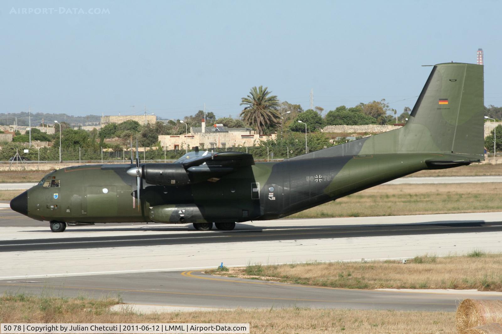 50 78, Transall C-160D C/N D115, Landing Runway 31