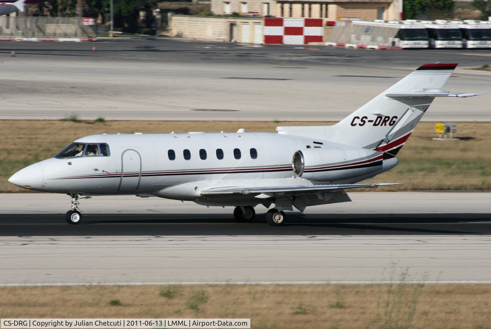 CS-DRG, 2005 Raytheon Hawker 800XP C/N 258741, Landing Runway 31