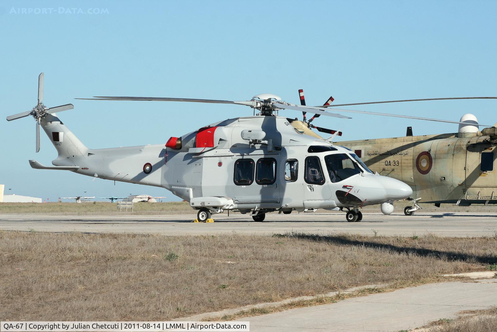 QA-67, AgustaWestland AW-139 C/N 31287, Parked at Park 4