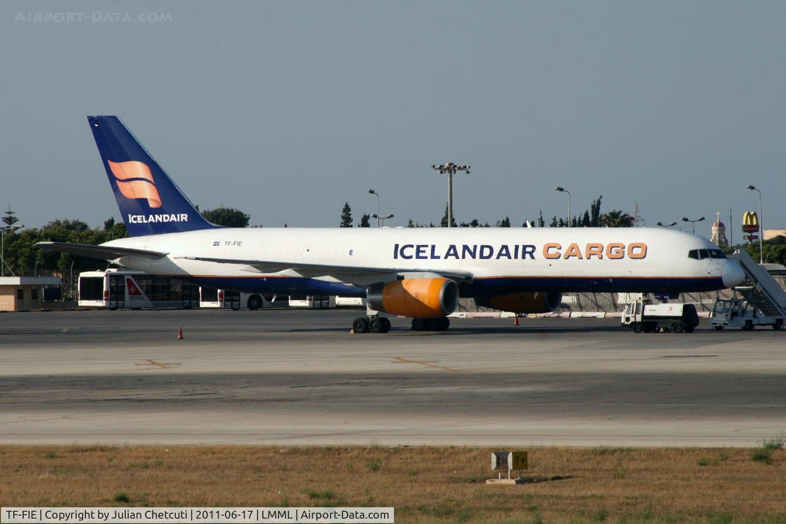 TF-FIE, 1989 Boeing 757-23APF C/N 24566, Parked at Apron 9