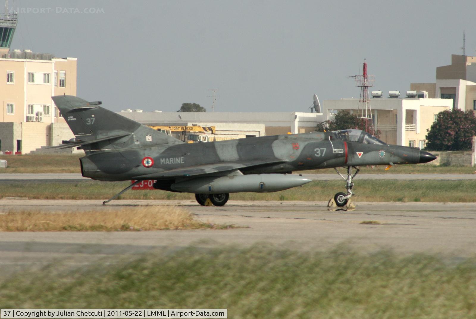 37, Dassault Super Etendard C/N 37, Diverted to LMML during Libyan Crisis