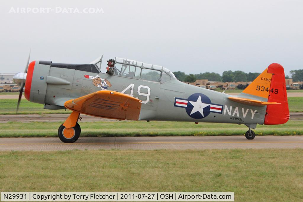 N29931, 1943 North American AT-6G Texan C/N 168-583 (49-3449), At 2011 Oshkosh