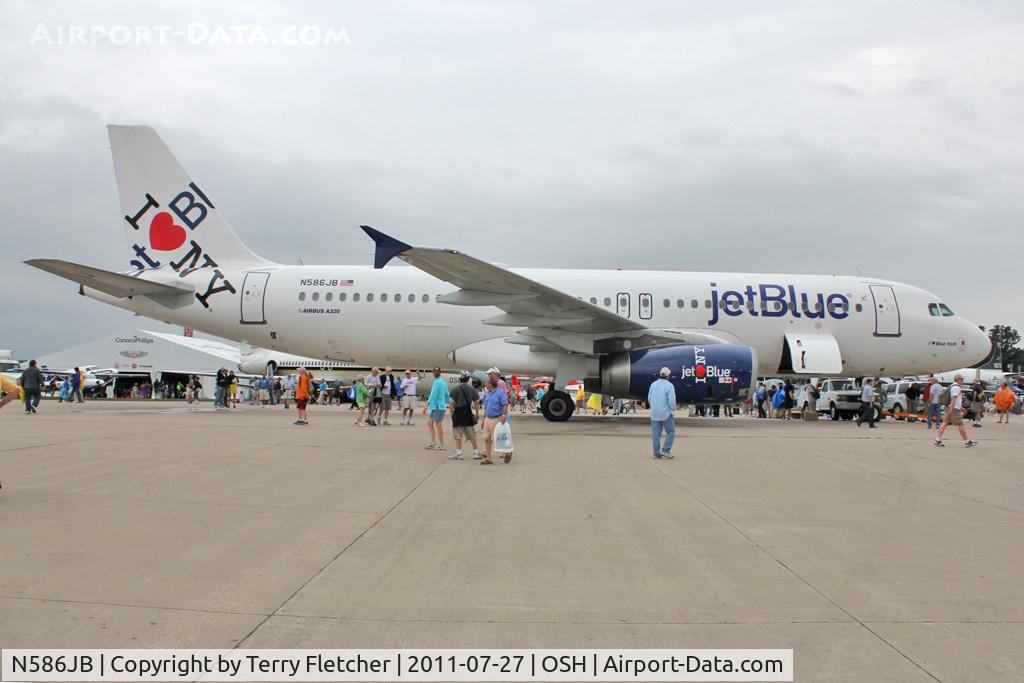 N586JB, 2004 Airbus A320-232 C/N 2160, At 2011 Oshkosh