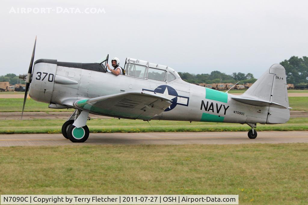 N7090C, North American SNJ-4 Texan C/N 88-13370, At 2011 Oshkosh