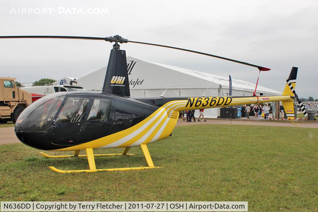 N636DD, 2001 Robinson R44 C/N 0974, At 2011 Oshkosh