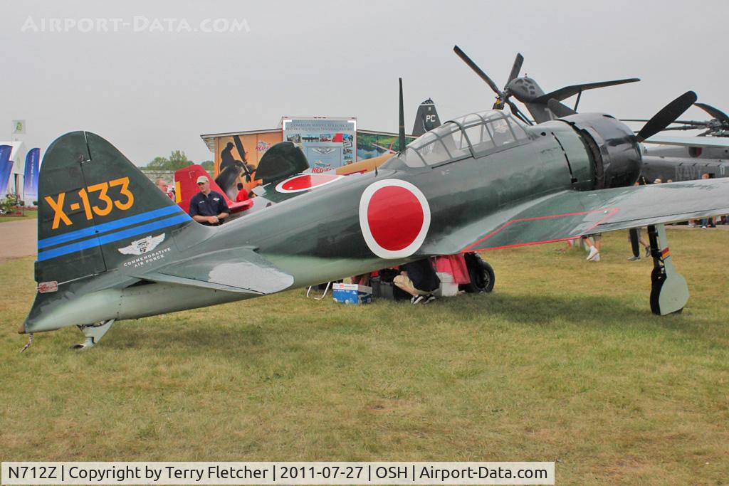 N712Z, 1942 Mitsubishi A6M3 Reisen (Zero) C/N 3869, At 2011 Oshkosh
