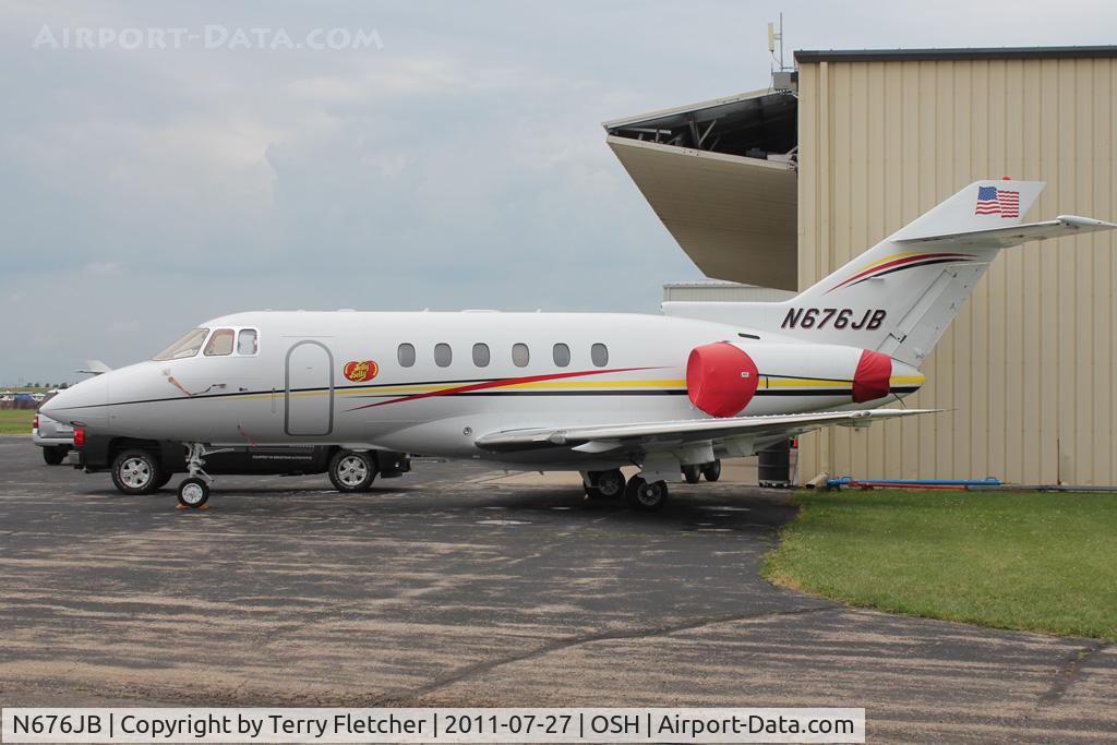 N676JB, 2003 Raytheon Hawker 800XP C/N 258619, At 2011 Oshkosh