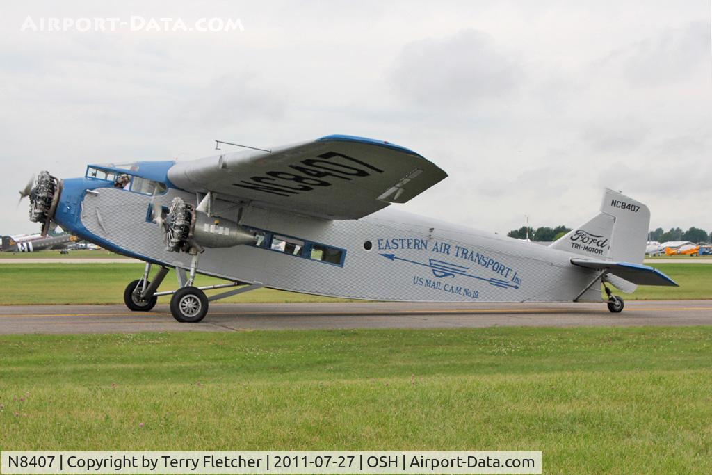 N8407, 1929 Ford 4-AT-E Tri-Motor C/N 69, At 2011 Oshkosh