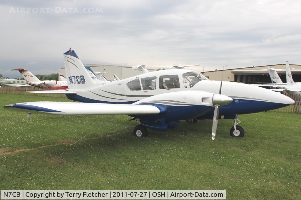 N7CB, 1972 Piper PA-23-250 Apache C/N 27-4802, At 2011 Oshkosh