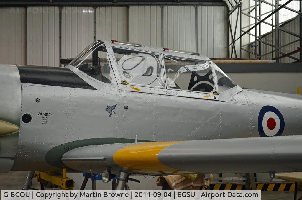 G-BCOU, 1952 De Havilland DHC-1 Chipmunk T.10 C/N C1/0559, UNDER RESTORATION - CLOSE UP