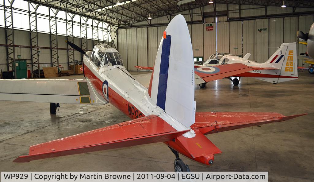 WP929, 1952 De Havilland DHC-1 Chipmunk T.10 C/N C1/0807, VIEW FROM THE TAIL
