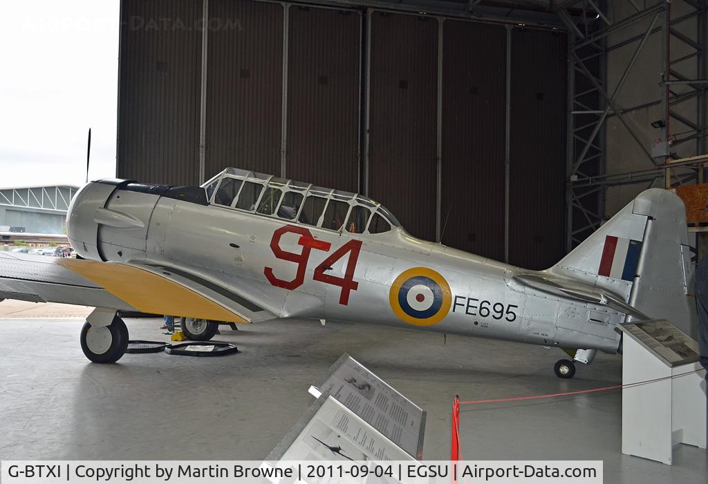 G-BTXI, 1942 Noorduyn AT-16 Harvard IIB C/N 14-429, IN THE HANGAR AT DUXFORD