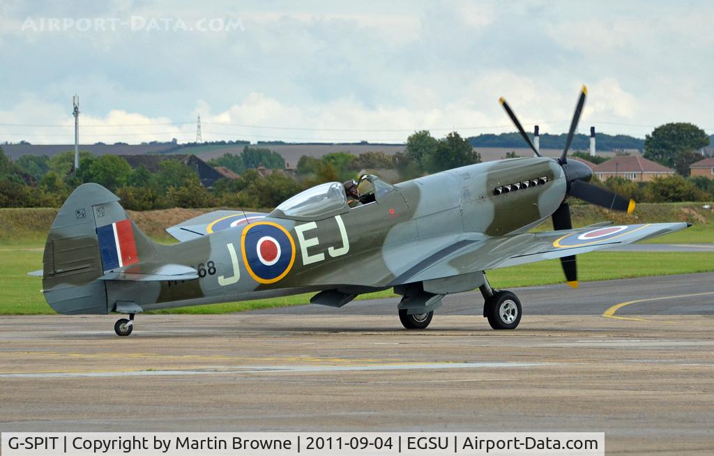 G-SPIT, 1944 Supermarine 379 Spitfire FR.XIV C/N 6S/649205, DULL AND RAINY DAY