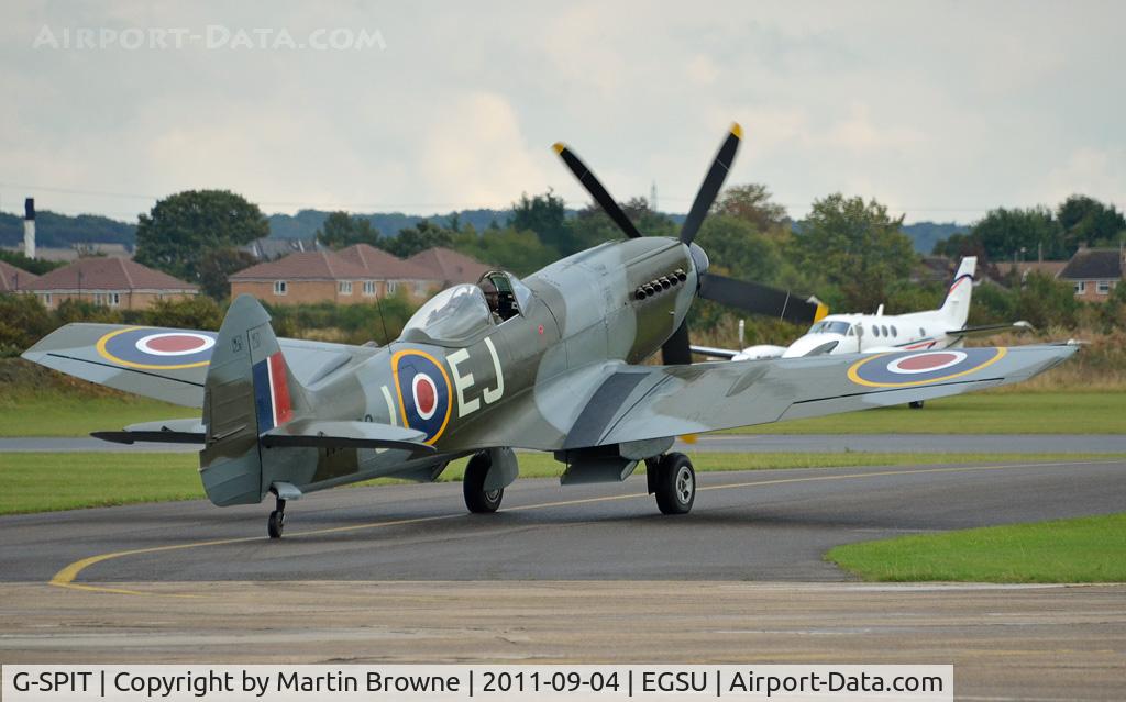 G-SPIT, 1944 Supermarine 379 Spitfire FR.XIV C/N 6S/649205, DULL AND RAINY DAY