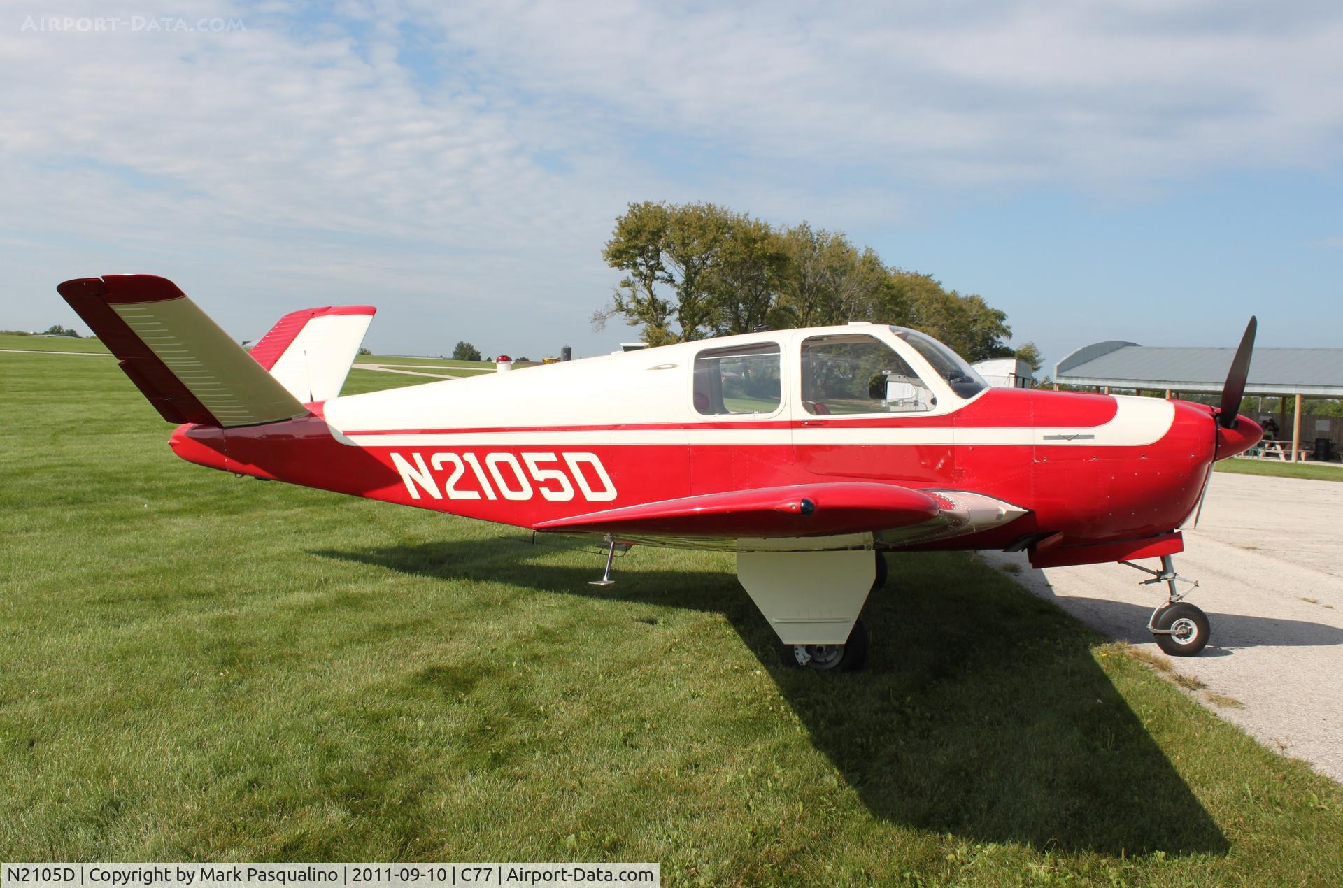 N2105D, 1953 Beech D35 C/N D-3450, Beech D35