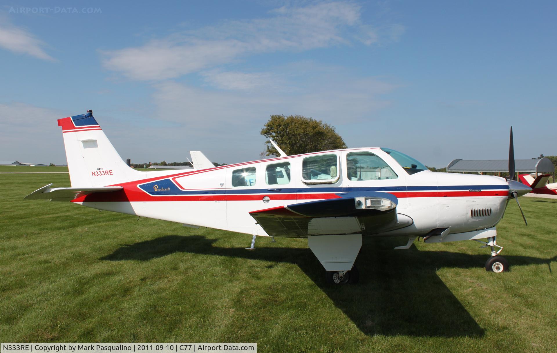 N333RE, 1980 Beech A36 Bonanza 36 C/N E-1737, Beech A36