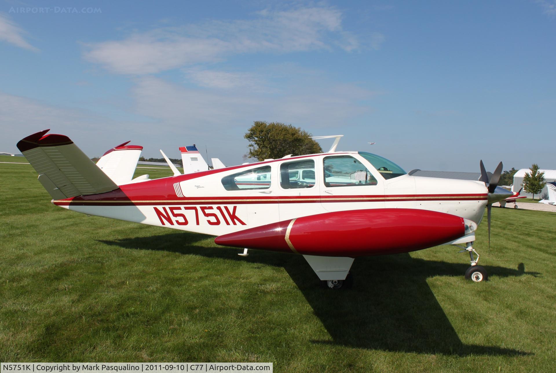 N5751K, 1964 Beech S35 Bonanza C/N D-7539, Beech S35