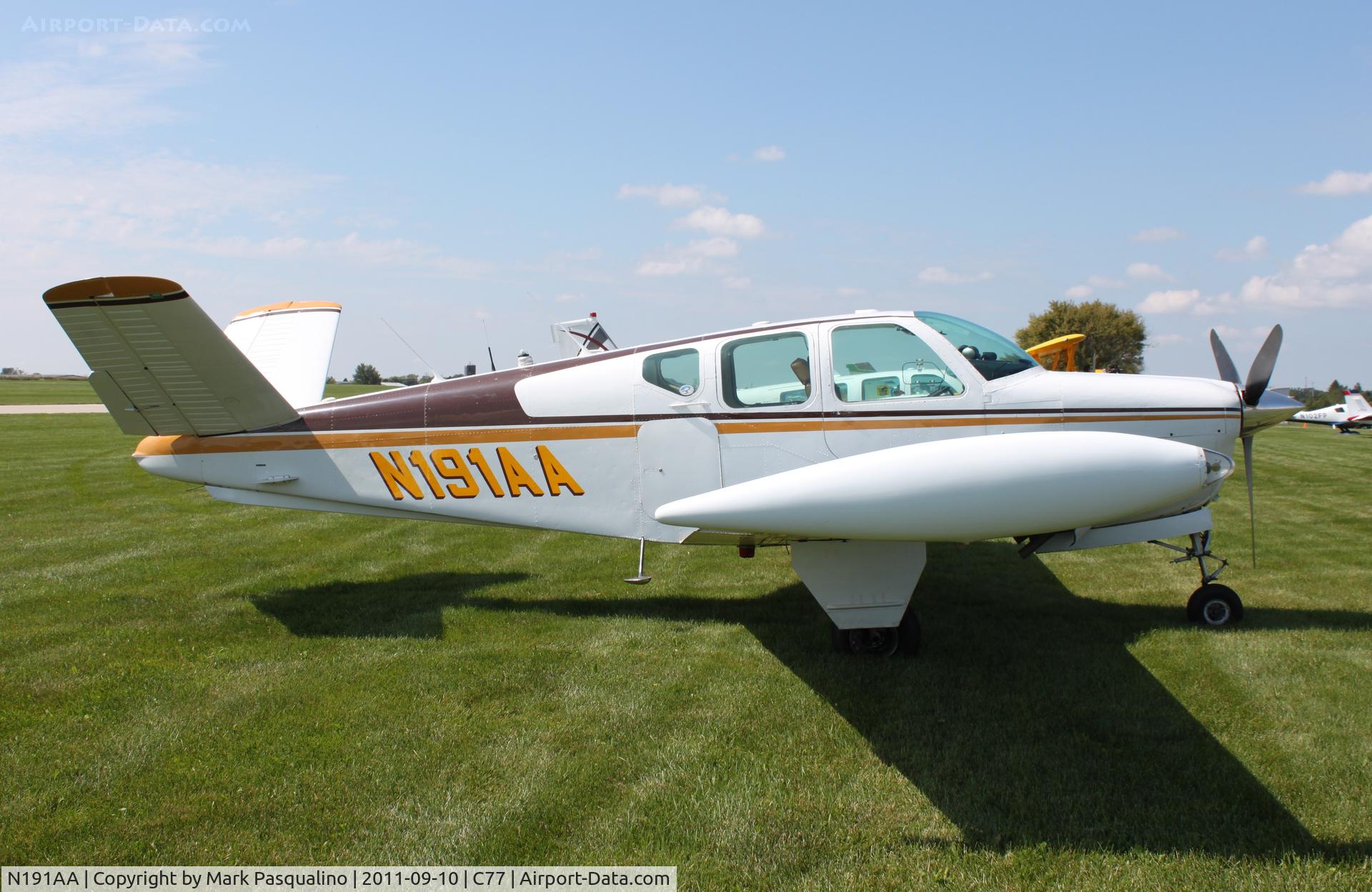 N191AA, 1959 Beech K35 Bonanza C/N D-5914, Beech K35