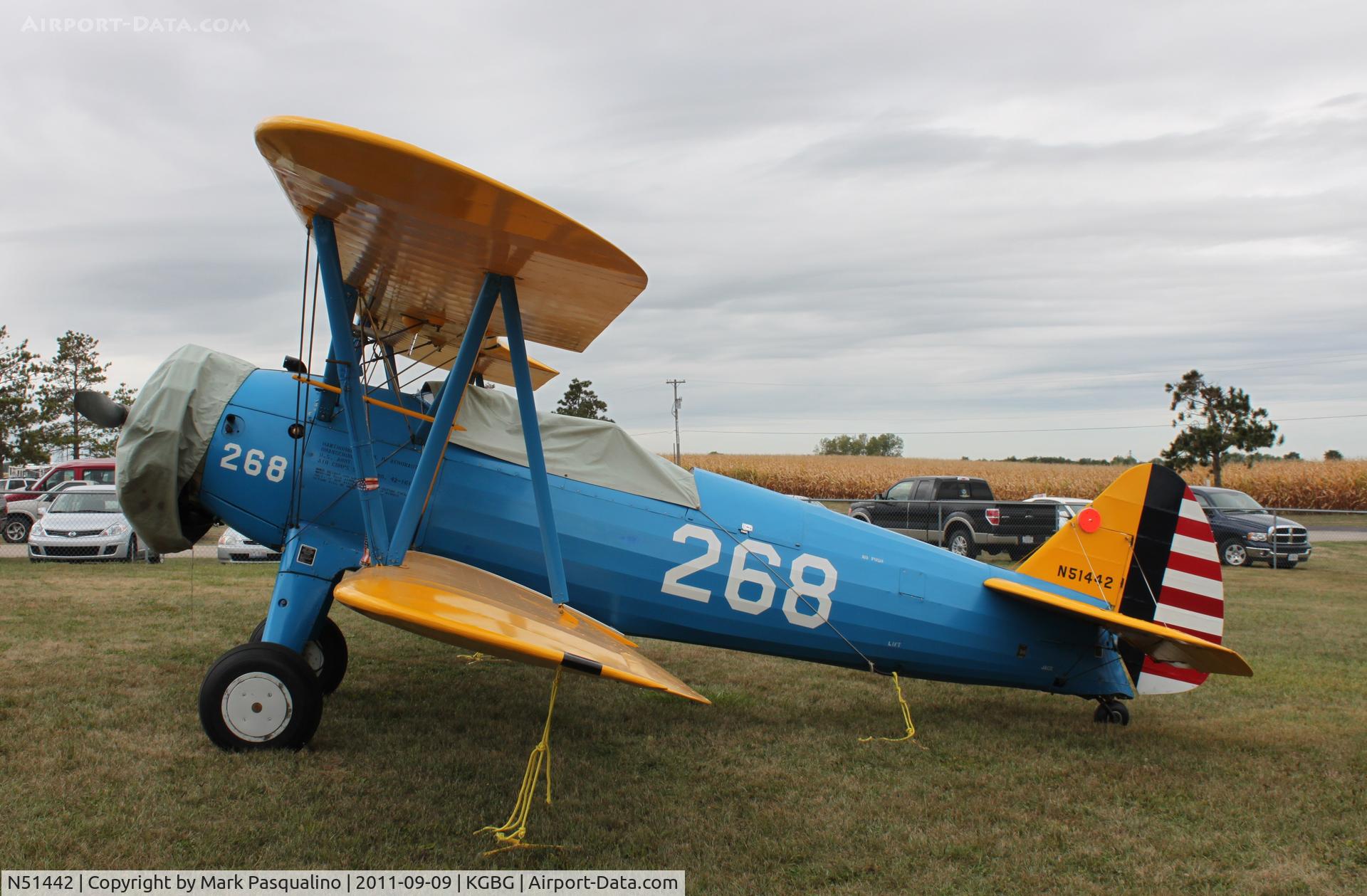 N51442, Boeing A75N1(PT17) C/N 75-4268, Stearman