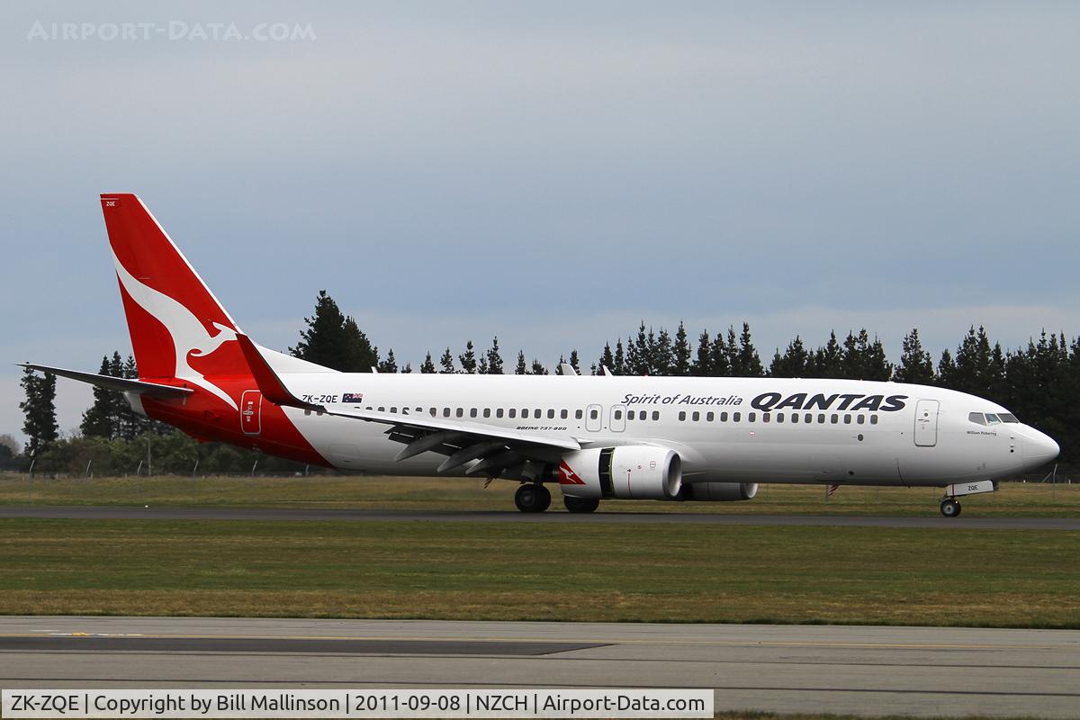 ZK-ZQE, 2011 Boeing 737-838 C/N 34185, slowing on 29