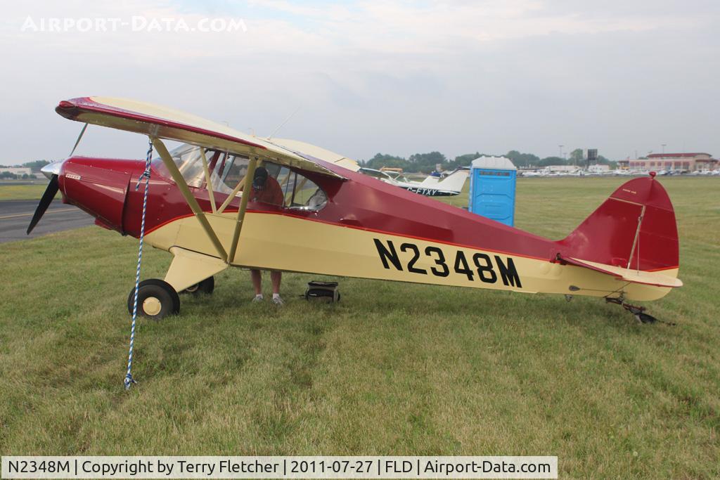 N2348M, 1947 Piper PA-12 Super Cruiser C/N 12-1607, At Fond Du Lac WI - during 2011 Oshkosh week