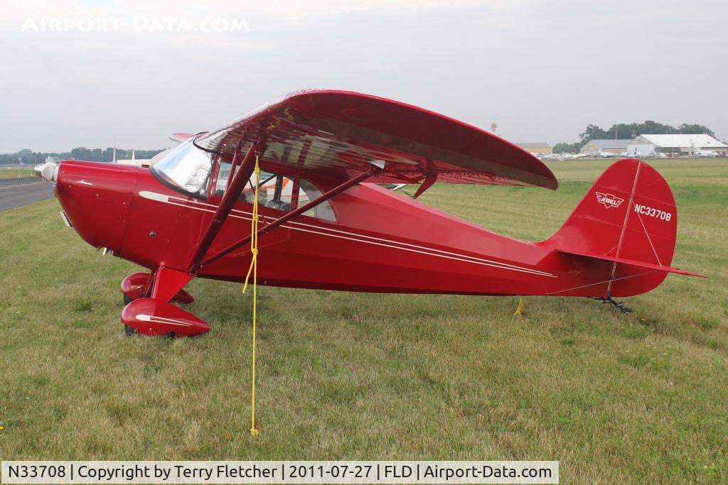 N33708, 1941 Aeronca 65-CA Super Chief C/N CA12751, At Fond Du Lac WI - during 2011 Oshkosh week