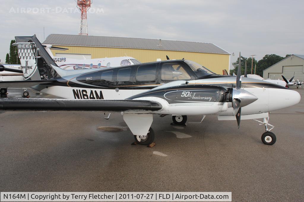 N164M, Hawker Beechcraft Corp G58 Baron C/N TH-2295, At Fond Du Lac WI - during 2011 Oshkosh week