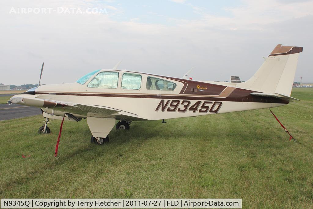 N9345Q, 1971 Beech G33 C/N CD-1269, At Fond Du Lac WI - during 2011 Oshkosh week