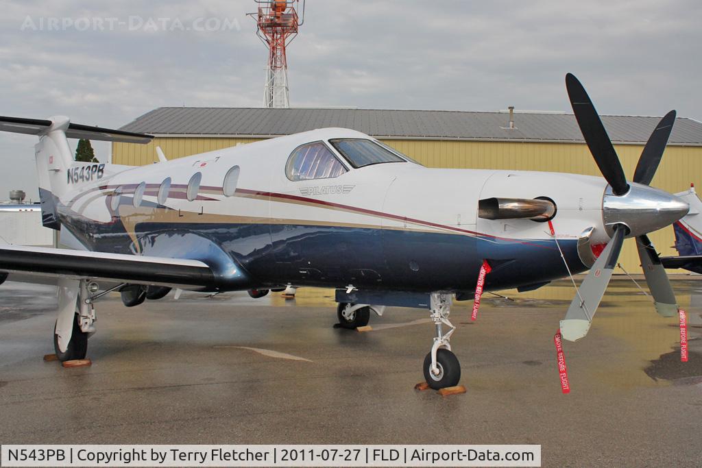 N543PB, 2004 Pilatus PC-12/45 C/N 543, At Fond Du Lac WI - during 2011 Oshkosh week