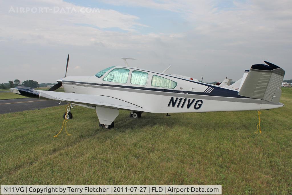 N11VG, 1976 Beech V35B Bonanza C/N D-9891, At Fond Du Lac WI - during 2011 Oshkosh week